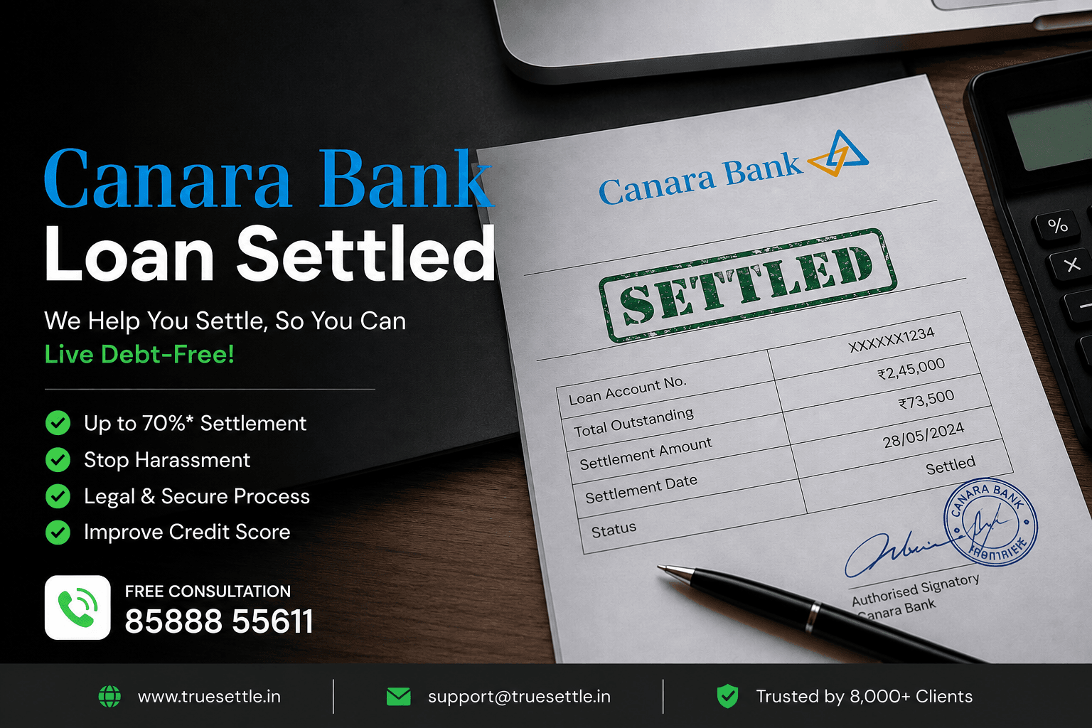 canara bank settlement letter guide