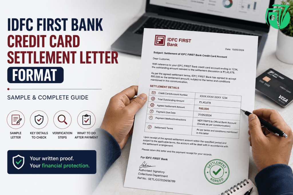 IDFC FIRST Bank Credit Card Settlement Letter Format: Sample & Guide