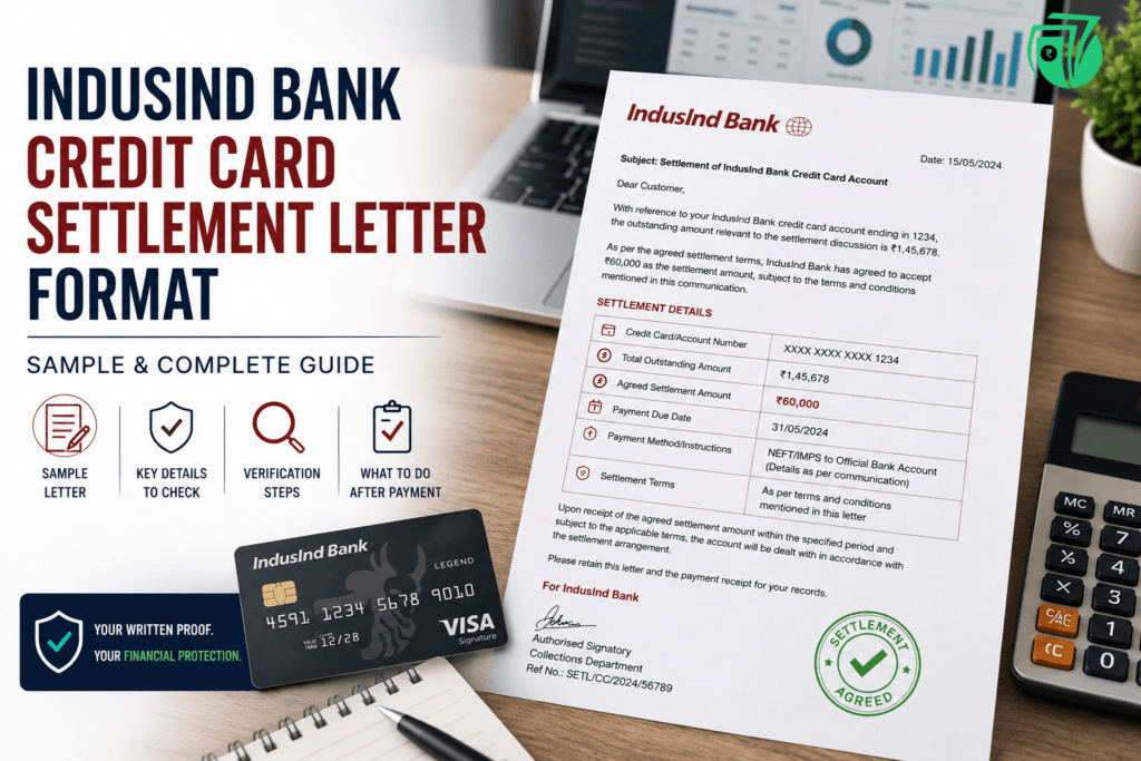 IndusInd Bank Credit Card Settlement Letter Format: Sample & Guide