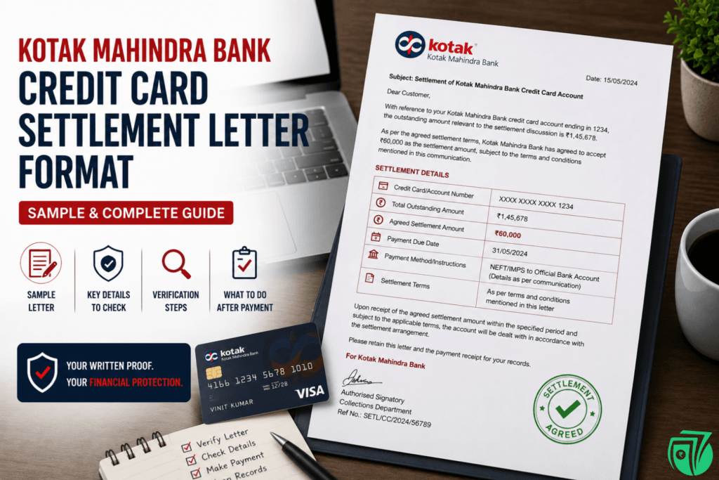 Kotak Mahindra Bank Credit Card Settlement Letter Format: Sample & Guide