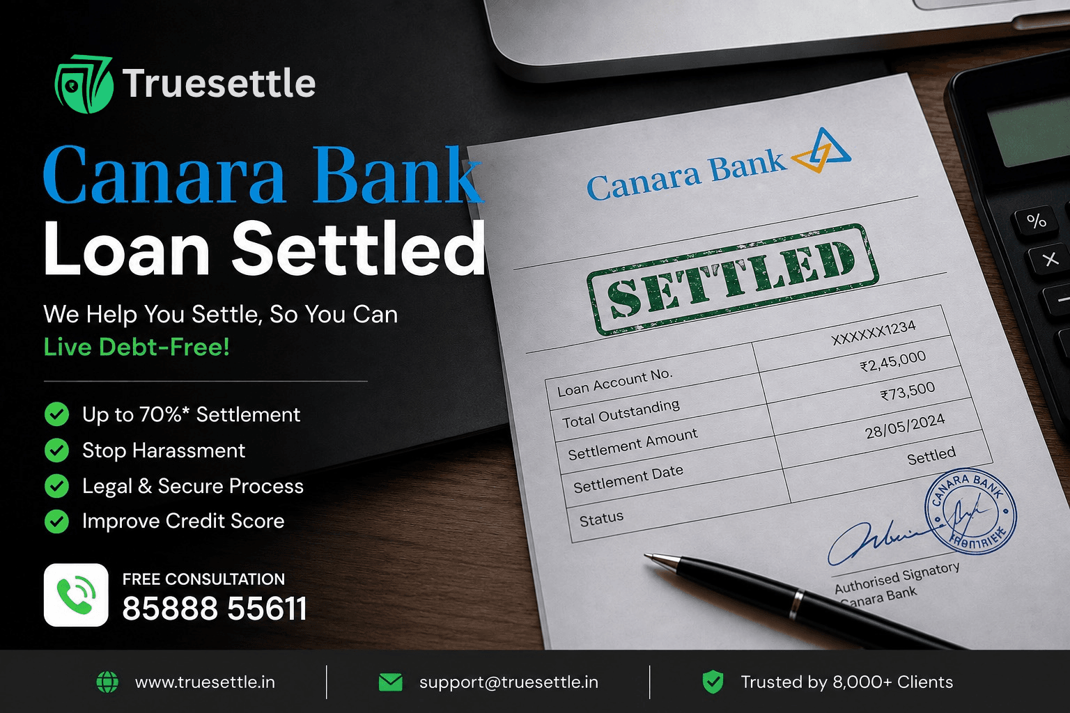 canara bank image for settlement guide