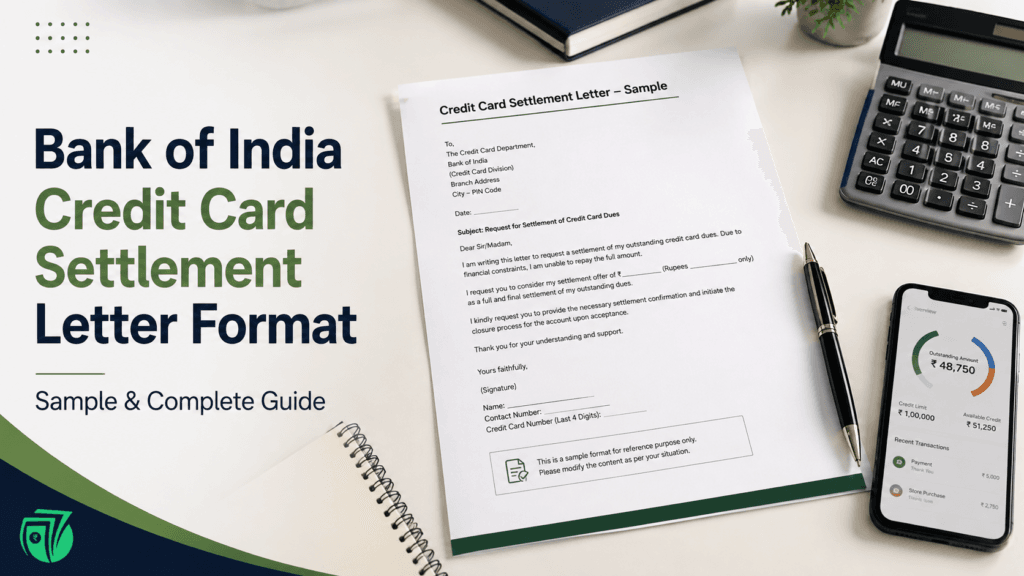 Bank of India Credit Card Settlement Letter Format: Sample & Guide