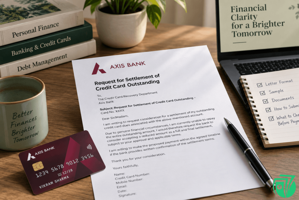 Axis Bank Credit Card Settlement Letter Format & Sample