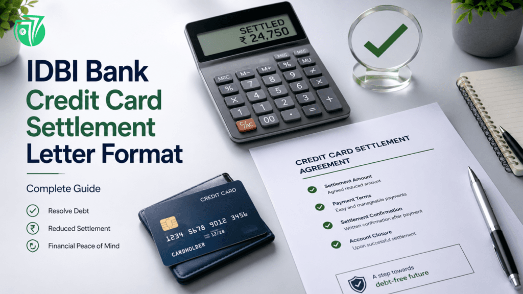 IDBI Bank Credit Card Settlement Letter Format: Sample & Guide